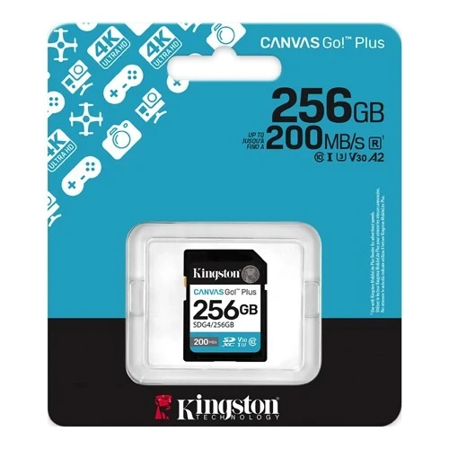 Micro SD Card 256GB Kingston SDG4256GB class 10 200Mbs160Mbs