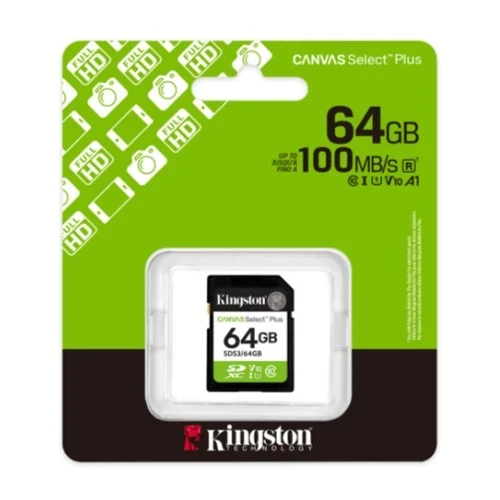 Micro SD Card 64B Kingston SDS364GB class 10 100MBs