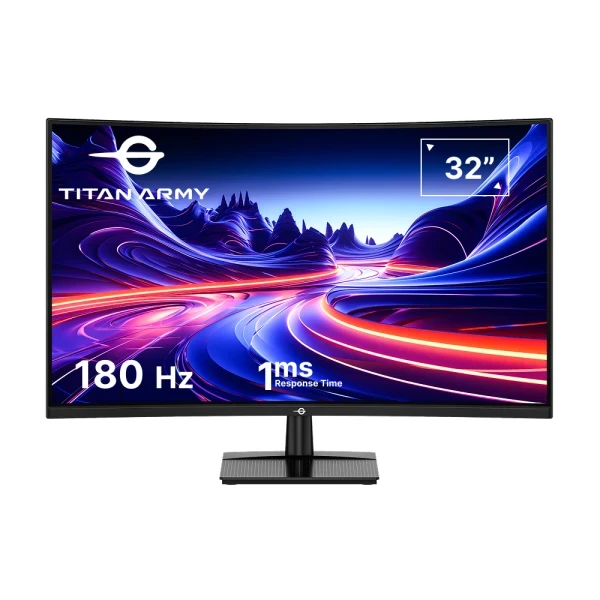 Monitor 32 Titan Army C32A1R 2560x1440QHD VA1ms180Hz2xHDMi2xDPHDR10Curved