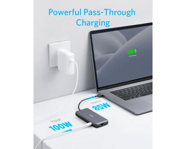 ANKER USB-C Data Hub 8u1 10Gbps crni 