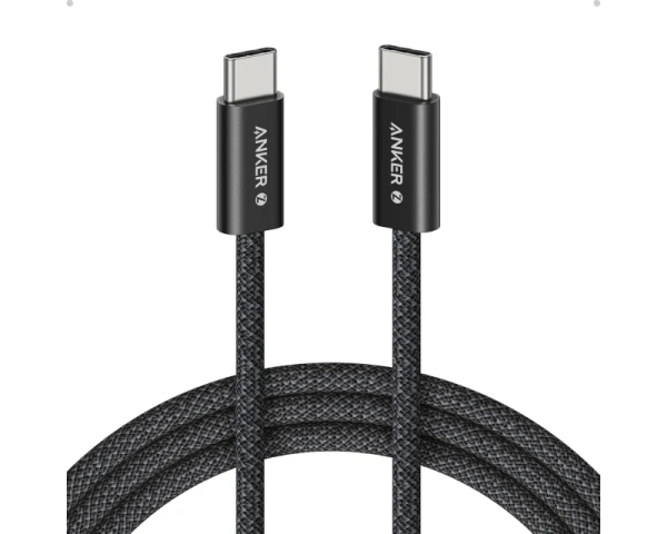 ANKER Zolo USB tip-C kabl MM 1.8m, za Apple, super brzo punjenje 240W480Mbps, pleteni, crni 