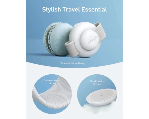 ANKER MagGo Bežični 3u1 sklopivi punjač beli 