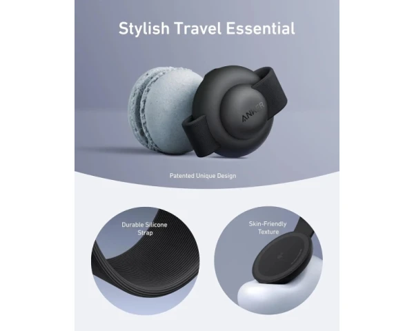 ANKER MagGo Bežični 3u1 sklopivi punjač, crni 