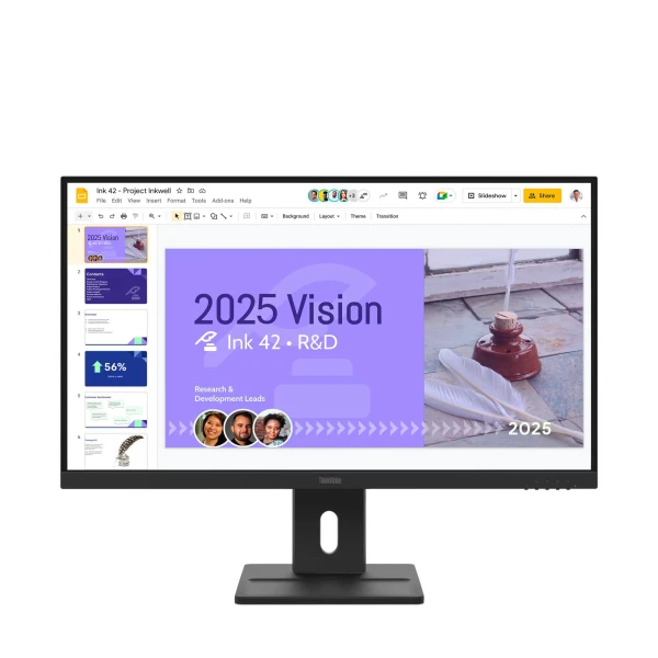 27.0'' ThinkVision E27Q-40, QHD (2560x1440) IPS AG, 16:9, 1500:1, 350 cd/m2, 6ms (4ms extreme mode), 178° / 178°, Refresh 100Hz, Speakers 2W