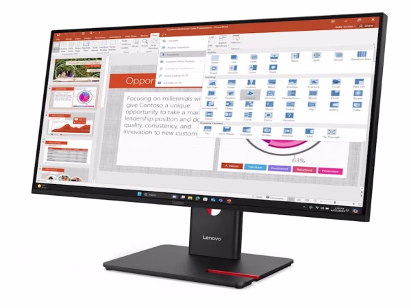 Monitor LENOVO ThinkVision T27-40 27''1920x1080IPS300Hz4ms4xUSB,1xUSB CSwivel,Pivot,Heightcrna' ( '64A5MAT6EU' ) 