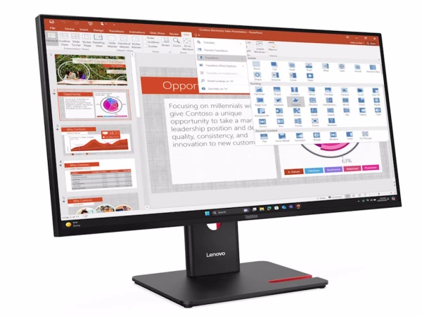 Monitor LENOVO ThinkVision T27-40 27''1920x1080IPS300Hz4ms4xUSB,1xUSB CSwivel,Pivot,Heightcrna' ( '64A5MAT6EU' ) 