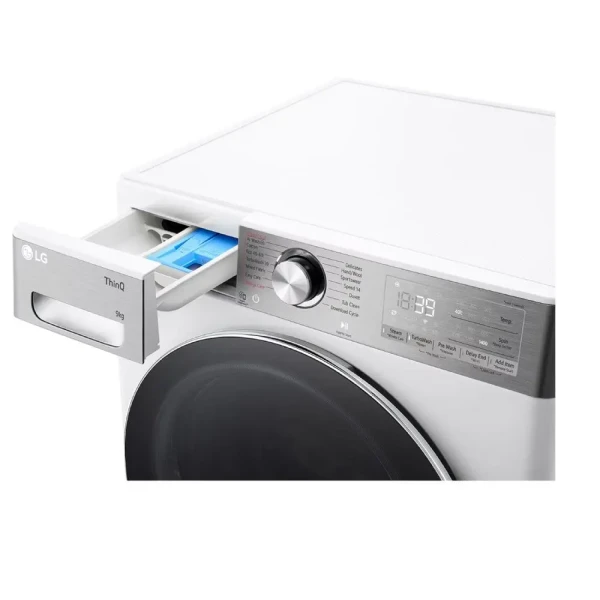 Mašina za pranje veša,  A-10%, AI DD™, 13kg, 1400rpm, Auto-Dose, ThinQ™, TurboWash™360, Steam+™, Smart Diagnosis™, 55cm, Bela ( F4WR913P3WA