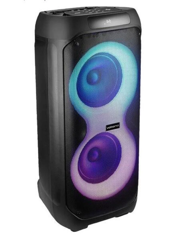 Zvucnik Volkano Groove Dual 8'' VK-3902-D8 60W Bluetooth,micro sd, usb,fm crni