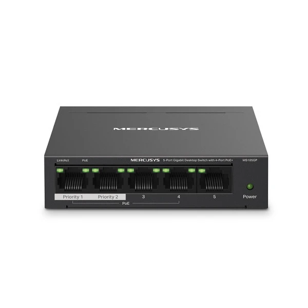 LAN Switch Mercusys MS105GP 5-port 101001000  4PoE