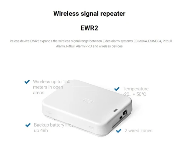 ELDES EWR2 Bez.ripiter signala 