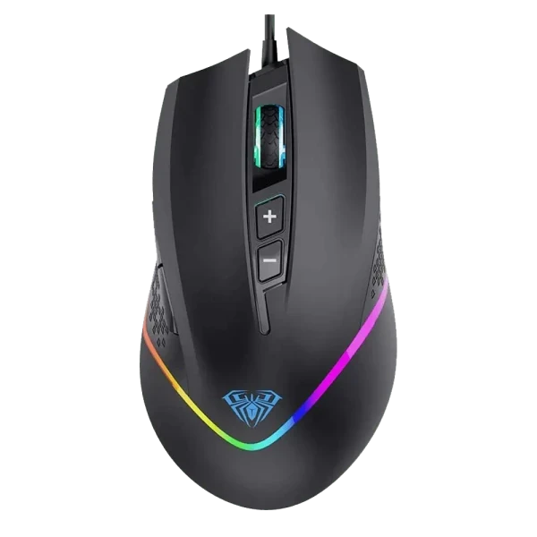 Gaming miš AULA F805 6400DPI7DRGBCrni