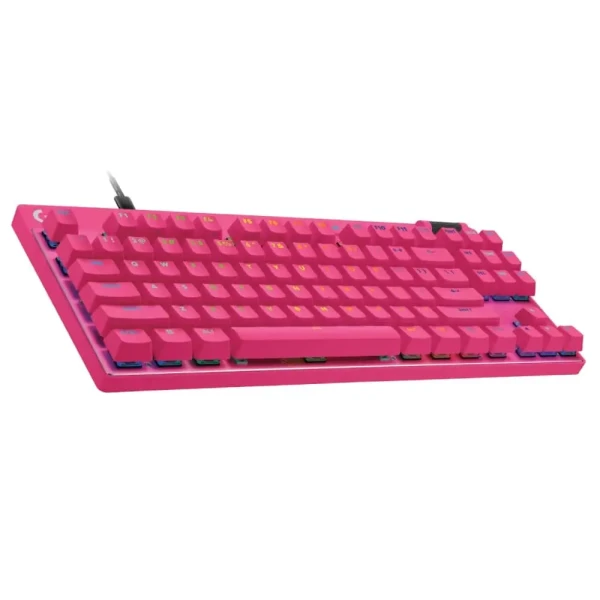Logitech G PRO X TKL Rapid Gaming Keyboard, Pink, US