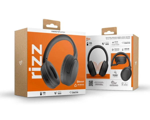ENERGY SISTEM Black Rizz slušalice crne (M45967) 