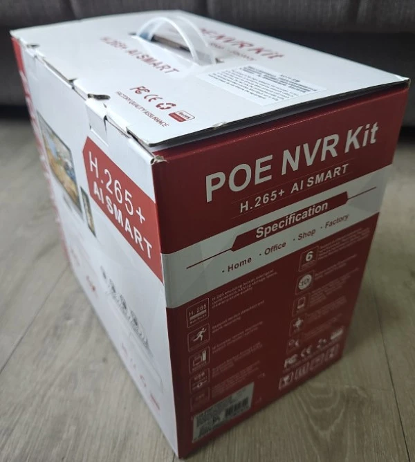 CAM-IP5MP-POEKIThi4W HI EASY GMB kamera 5 mpix set full color IP 4 kamere POE NVR sa mikr