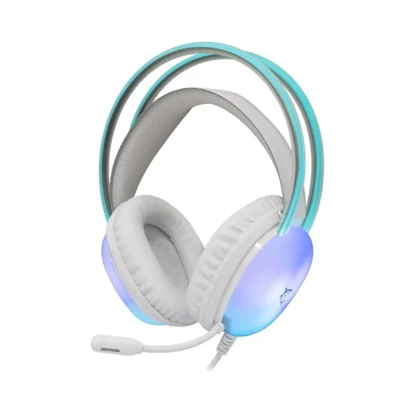 Slušalice sa mikrofonom White Shark PEACOCK 50mmMultiplatformRGBBela