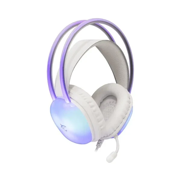 Slušalice sa mikrofonom White Shark PEACOCK 50mmMultiplatformRGBBela