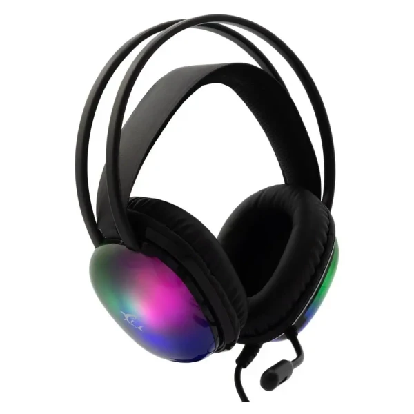 Slušalice sa mikrofonom White Shark PEACOCK 50mmMultiplatformRGBCrna