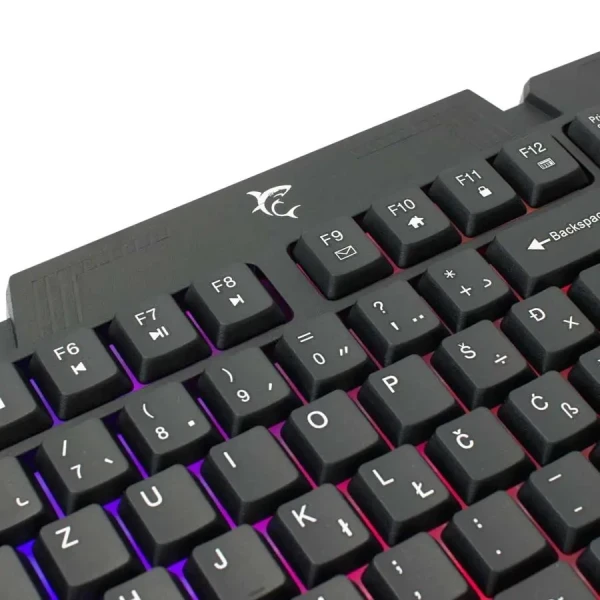 Tastatura White Shark DAKOTA Full LayoutRGBMembranskaCrnaSR
