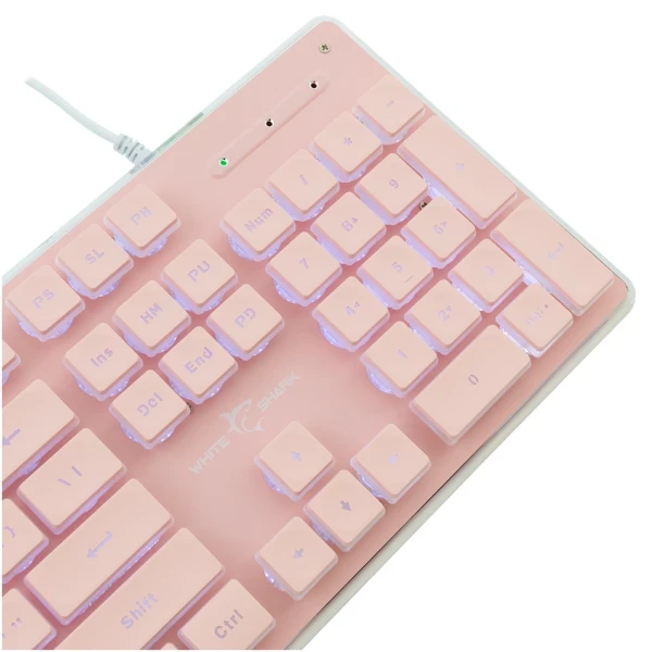 Tastatura White Shark TACHI Full LayoutMembranskaRGBPinkUS