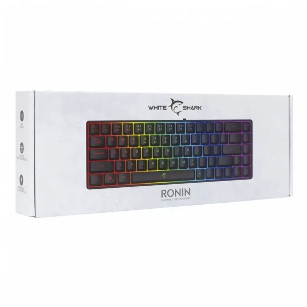 Tastatura White Shark RONIN TKLMembranskaRGBCrnaUS