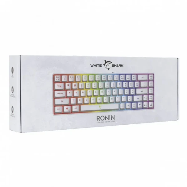 Tastatura White Shark RONIN TKLMembranskaRGBBelaUS