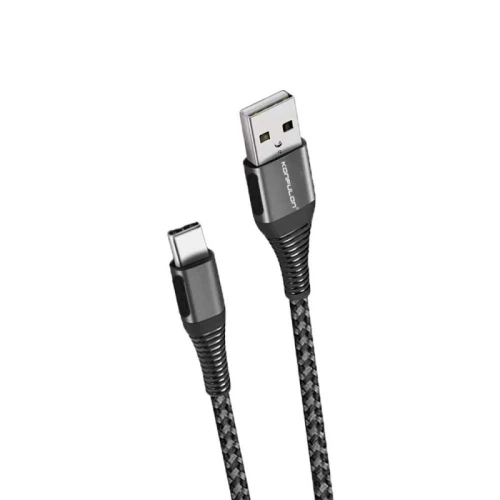 KONFULON USB Kabl DC34C Type C PLETENI 3A 2m SIVI