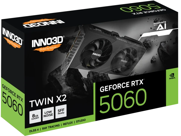 INNO3D GEFORCE RTX 5060 TWIN X2 OC ( N50602-08D7X-195070N ) 