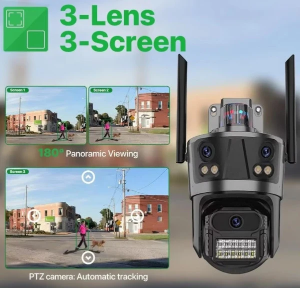 CAM-IP8MP-EP12 GMB kamera 8 mpix microSD iCSee xmeye pro app Two-way voice PTZ ip66, 3.6mm+3.6mm