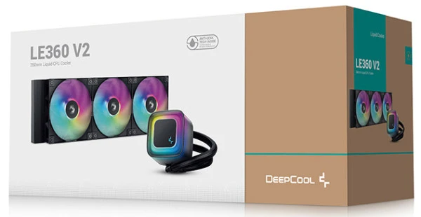 DeepCool LE360 V2 RGB vodeno hladjenje, 3 x Fans 500~2100rpm, LGA1851/1700/1200/1151/1150/1155/ AMD