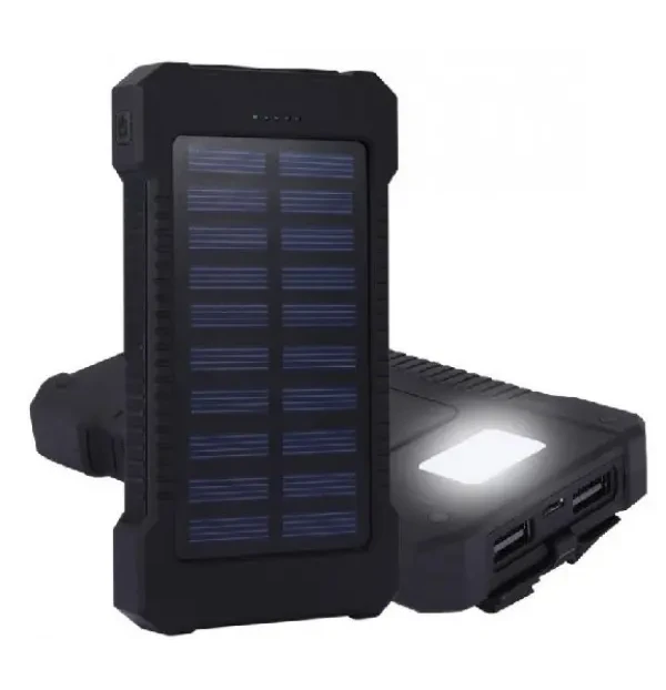 HRD-T12 ** Gembird solar power bank 12000mAh 2xUSB, LED,(959)