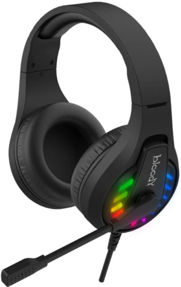 A4-G230 A4Tech Bloody gejmerske slusalice sa mikrofonom, 7.1 SURROUND, 50mm/16ohm, NEON, USB BLACK