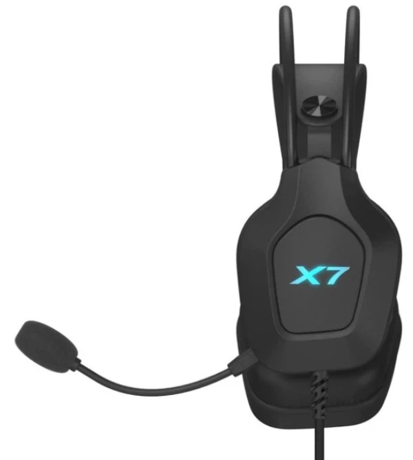 A4-XH-200 A4Tech X7 gejmerske slusalice sa mikrofonom, SURROUND, 50mm/16ohm, USB, LED, Black