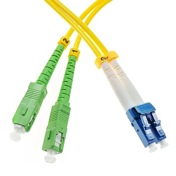 Fiber duplex patch cord kabl SCAPC - LCUPC singlemode 9125 mikrona dužine 5m