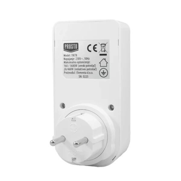 Vremenski prekidač  PROSTO TM78