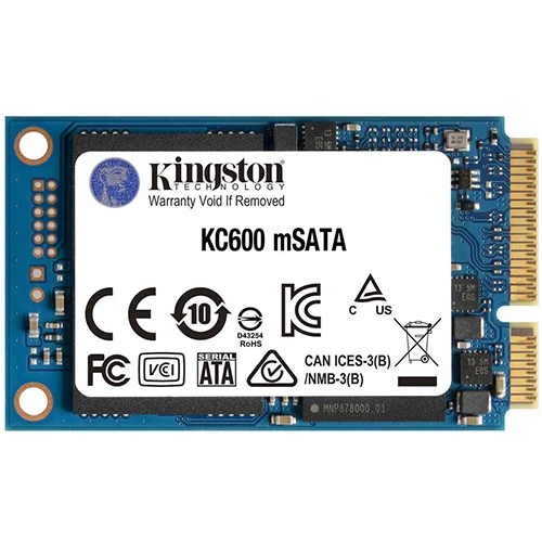 mSATA 1TB, SATA III, KC600, 3D TLC NAND, Read up to 550MB/s, Write up to 520MB/s, XTS-AES 256-bit encryption, TCG Opal 2.0, eDrive ( SKC600