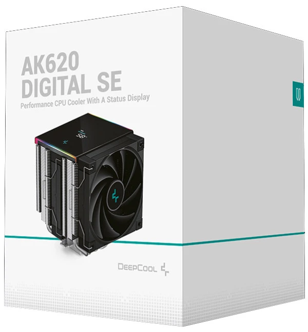 DeepCool AG620 DIGITAL SE, CPU kuler, ARGB LED, 1.4kg, 120mm, 500-1850rpm, LGA1700/1200/1151/1150/11