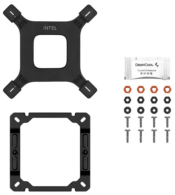 DeepCool AG400 BK ARGB V2, CPU kuler, RGB, 120mm, 500-2100rpm, LGA1700/1200/115X/AM5/AM4