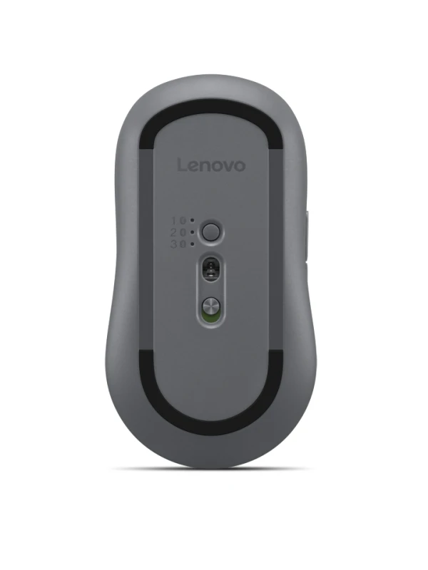 Lenovo Yoga Bluetooth Silent Mouse (Luna Grey), DPI switch 1600-2400-4000, IR optical sensor, Full size, Triple Bluetooth 5.3, 8 buttons, A