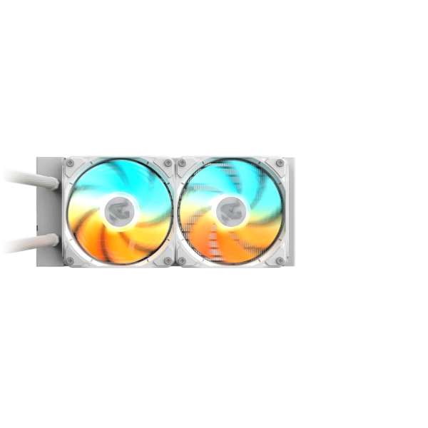 WHITE, GAMING 240 all-in-one liquid cooler, DIY-friendly EZ-Chain fans with slide-lock and DAISY-CHAIN ( GP-GIGABYTE GME 240I ) 
