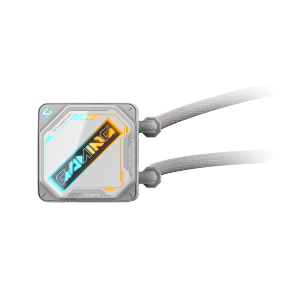 WHITE, GAMING 240 all-in-one liquid cooler, DIY-friendly EZ-Chain fans with slide-lock and DAISY-CHAIN ( GP-GIGABYTE GME 240I ) 