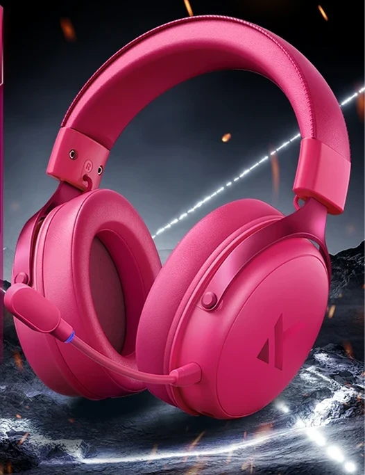 Bežične gaming slušalice MCHOSE V9 Pro rose red