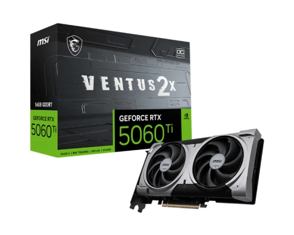 MSI GeForce RTX 5060 Ti 16G 128bit RTX 5060 Ti 16G VENTUS 2X OC PLUS grafička karta