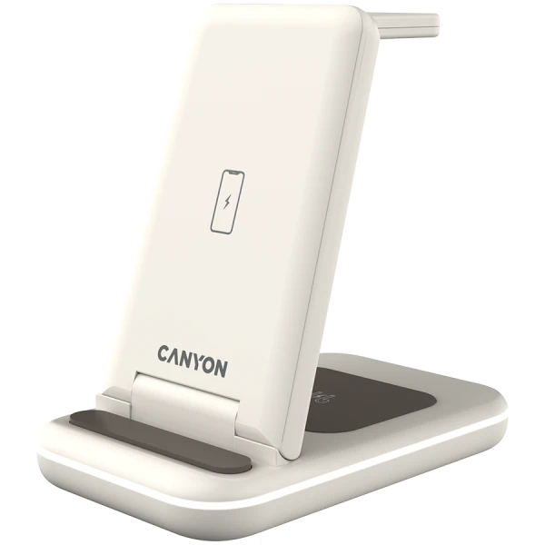 CANYON wireless charger WS-304 15W 3in1 Cosmic Latte ( CNS-WCS304CL ) 