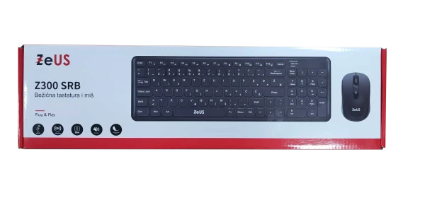 Bežična tastatura + miš Zeus Z300 Srb