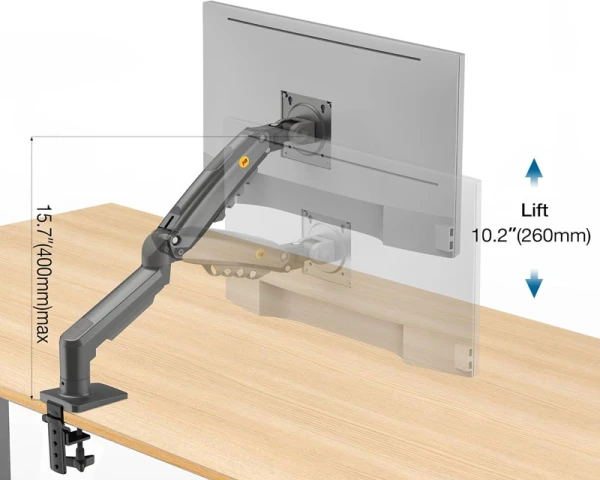 NORTH BAYOU F80 stoni nosač za monitor mat crni 17-30 inča 