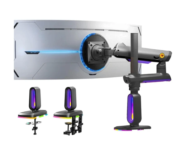 NORTH BAYOU G80 Gaming stoni nosač za monitor mat crni 