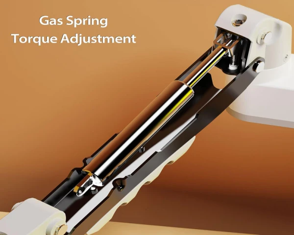 NORTH BAYOU H180 stoni nosač za dva monitora beli 17-27 inča 