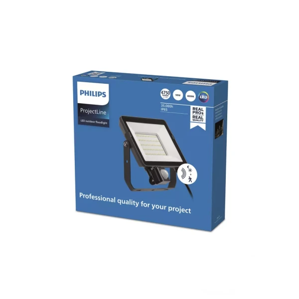 PROJECTLINE FLOODLIGHT 50W 4000K SENZOR ,911401863884 PHILIPS
