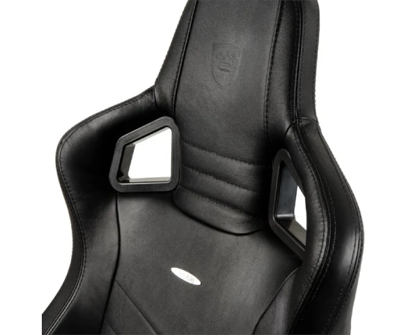 NOBLECHAIRS EPIC Real Leather Gaming stolica crna 