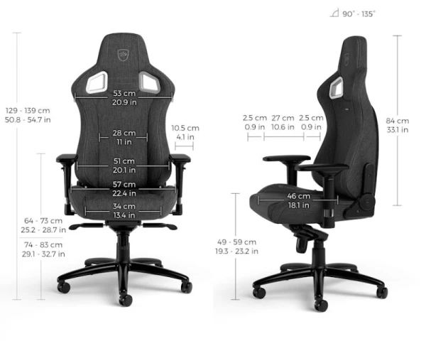 NOBLECHAIRS EPIC TX Gaming stolica 